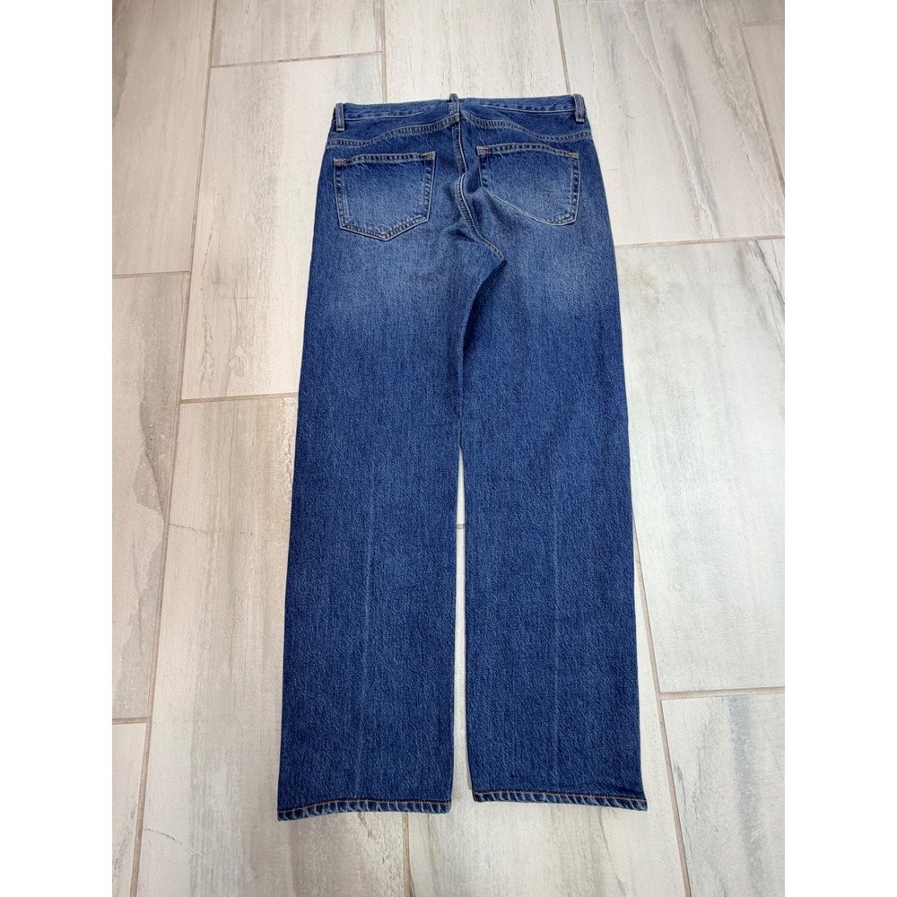 Frame The Straight Jeans 30 Dreamy Blue Button Fly LMHST510 Mens Denim - Picture 10 of 10
